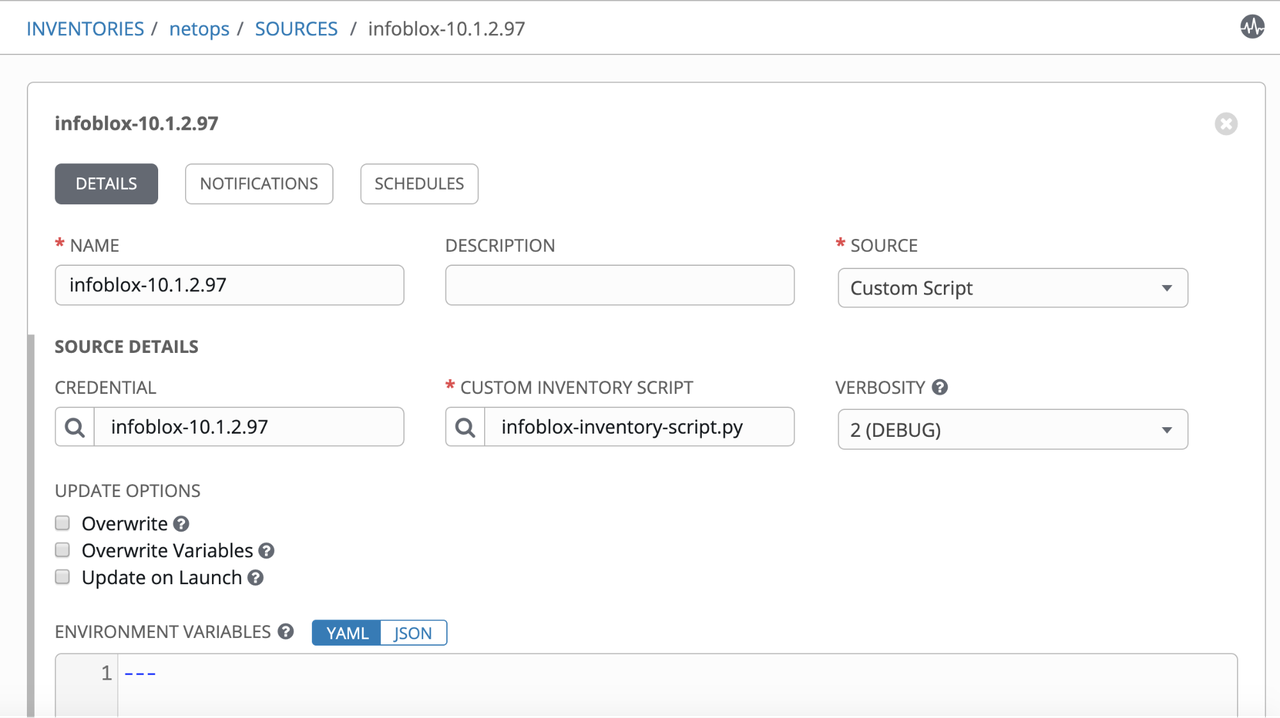 Create credential