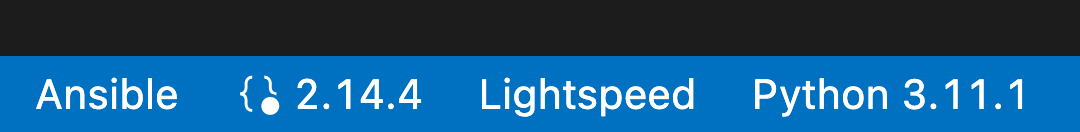 Ansible Lightspeed 状态